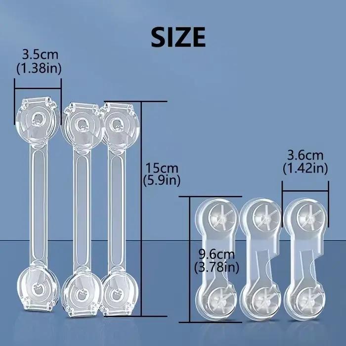 Sécurité pour bébés verrous de sécurité pour armoires réfrigérateurs et tiroirs multicolores pour bébés de 0 à 36 mois protection de sécurité pour la maison