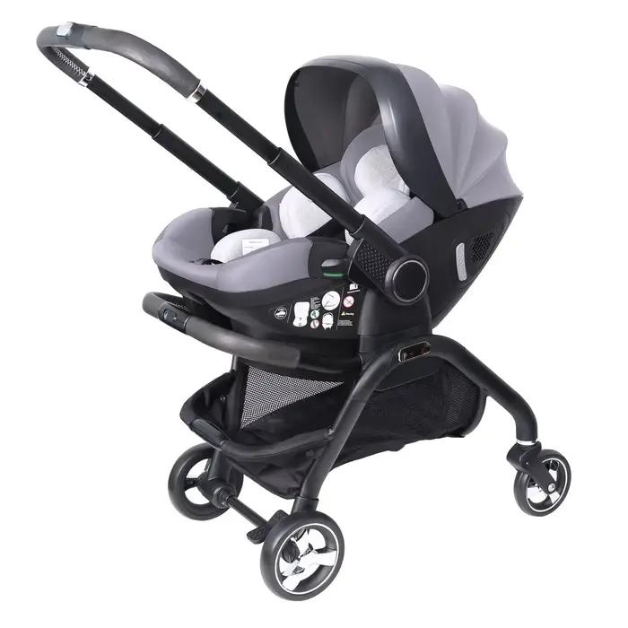 Poussette 3 en 1 Luxe pour Nouveau-Né et Enfant Adaptée aux Bébés de 0 à 12 Mois Polyvalente et Sécurisée