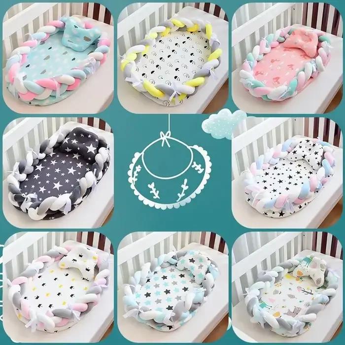 Nid nouveau-né enfant en bas âge couffin avec clôture pare-chocs berceau bébé