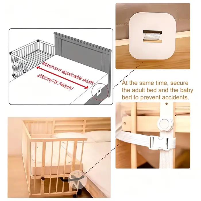 Bande de fixation connecteur sangle berceaux épissage lit ceinture