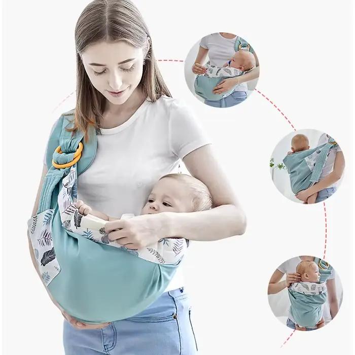 Bébé enfant extérieur transporteur enveloppement doux anti-dérapant anneau de transport fronde multifonctionnel alimentation vêtements porte-bébé accessoires