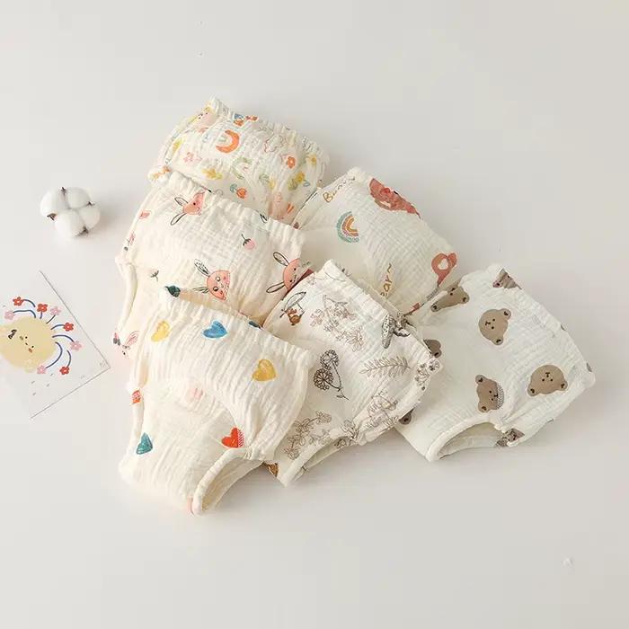 Nouveau coton bébé imperméable réutilisable pantalons d'entraînement
