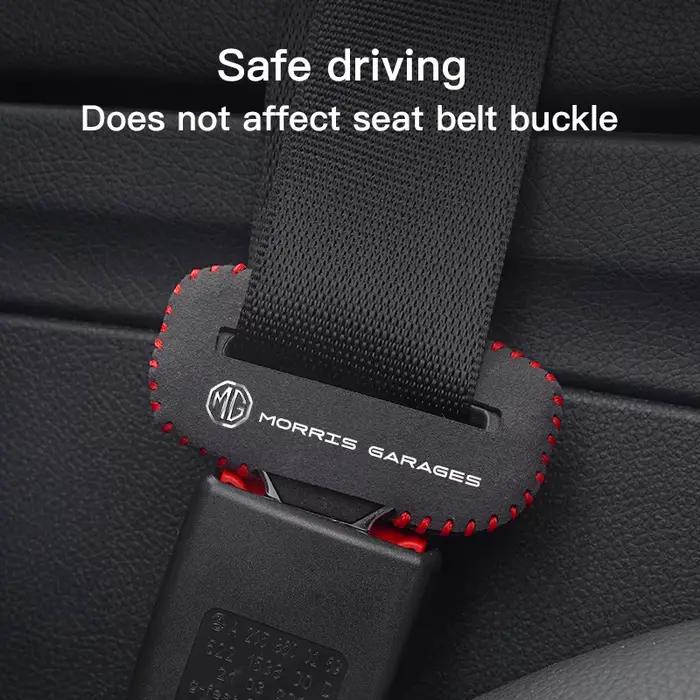 Couvercle de bouchon de ceinture de sécurité de voiture en daim
