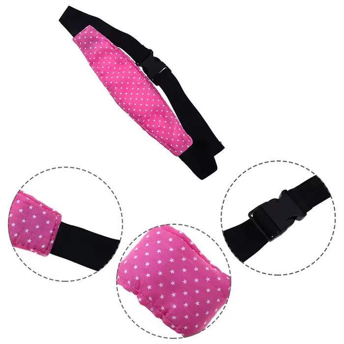 Ceinture de sécurité pour voiture bébé unisexe support de tête confortable pour enfants de 7 à 12 ans matériau coton et lin voyage sécurité et confort