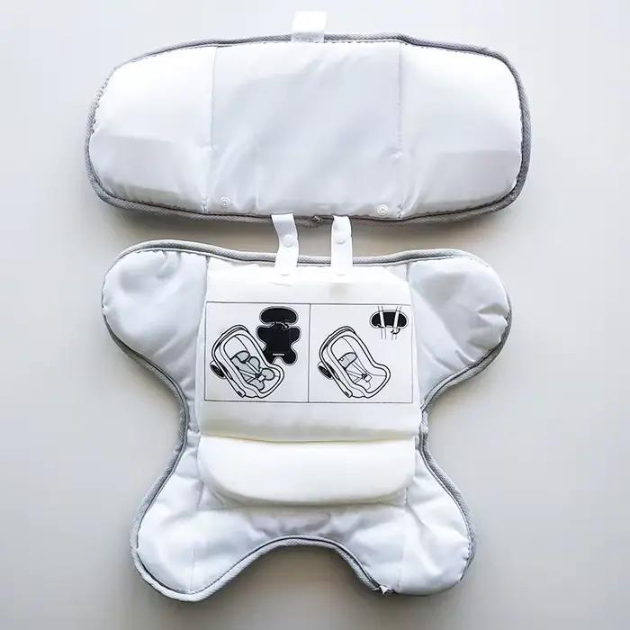 Accessoire de poussette Doona en lin protecteur de coussin de siège avec sac de rangement tapis de poussette et housse de pluie pour enfants de 0 à 6 ans