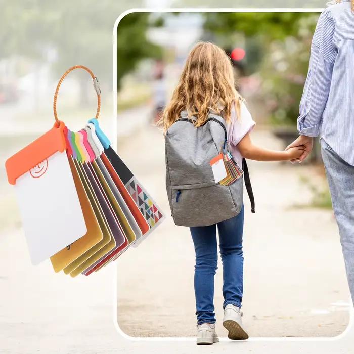 Lot de 10 porte-cartes pour cartes Yoto avec anneaux