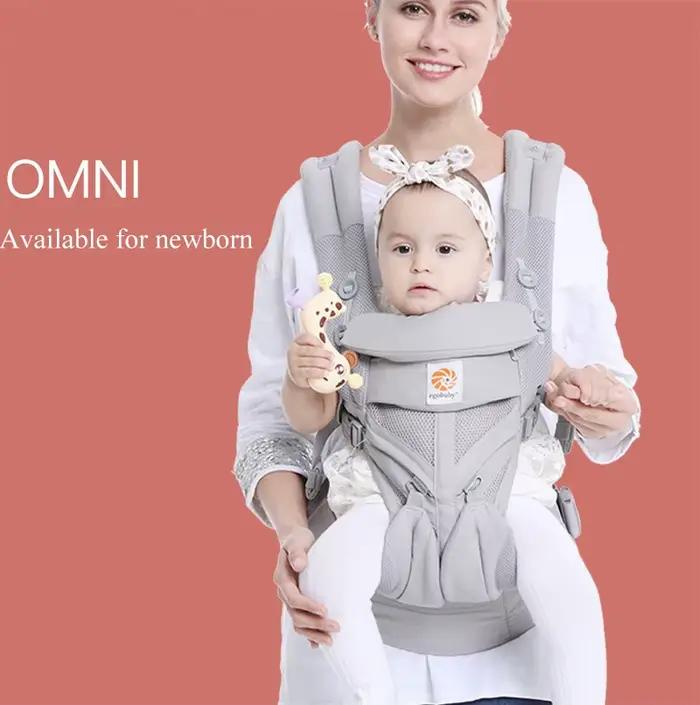 Porte-bébé ergonomique pour nouveau-nés 0-36 mois coton confortable transport avant horizontal face avant face à face dos latéral maternité