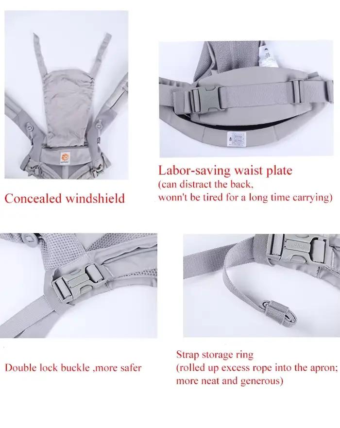 Egobaby-Sac à dos ergonomique respirant en coton Omni Baby Electrolux