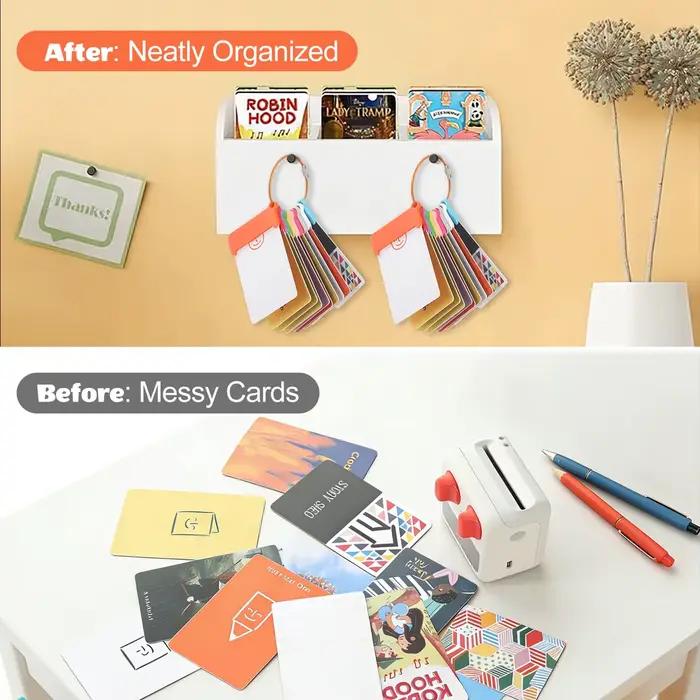 Lot de 10 porte-cartes pour cartes Yoto avec anneaux