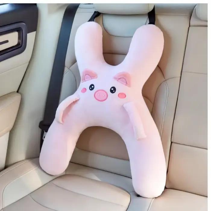 Coussin de nuque pour enfant avec ceinture de sécurité pour voiture