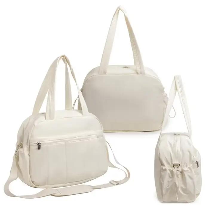 Sac à couches en nylon avec motifs à carreaux et rhombes pour maternité et voyages, sac de plage et d'aéroport étanche, pour les sorties quotidiennes et les activités de plein air