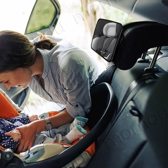 Miroir de voiture pour bébé 360 ° Miroirs de siège de voiture rotatifs