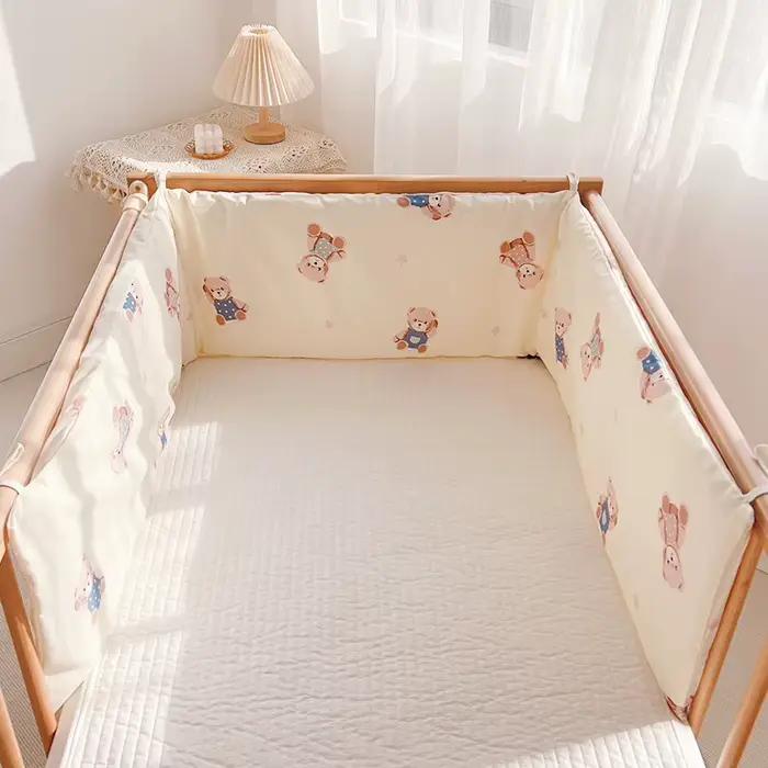 Pare-chocs de lit en coton doux pour nouveau-né