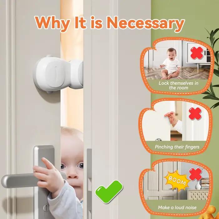 Protection anti-pincement pour les doigts des enfants butée de porte rotative pour bébés sécurité des portes pour enfants et animaux de compagnie facile à installer matériaux robustes pour une utilisation quotidienne