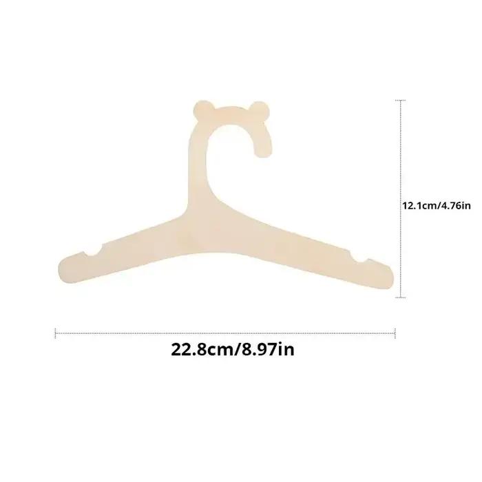 5/10 pièces bébé porte-vêtements ours mignon en bois enfants cintre maison fille princesse chambre pépinière décor