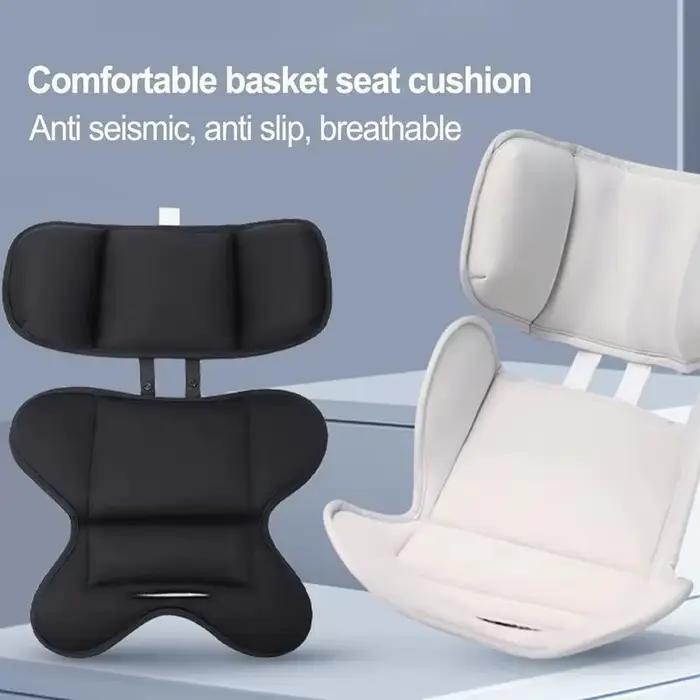 Accessoire de poussette Doona en lin protecteur de coussin de siège avec sac de rangement tapis de poussette et housse de pluie pour enfants de 0 à 6 ans
