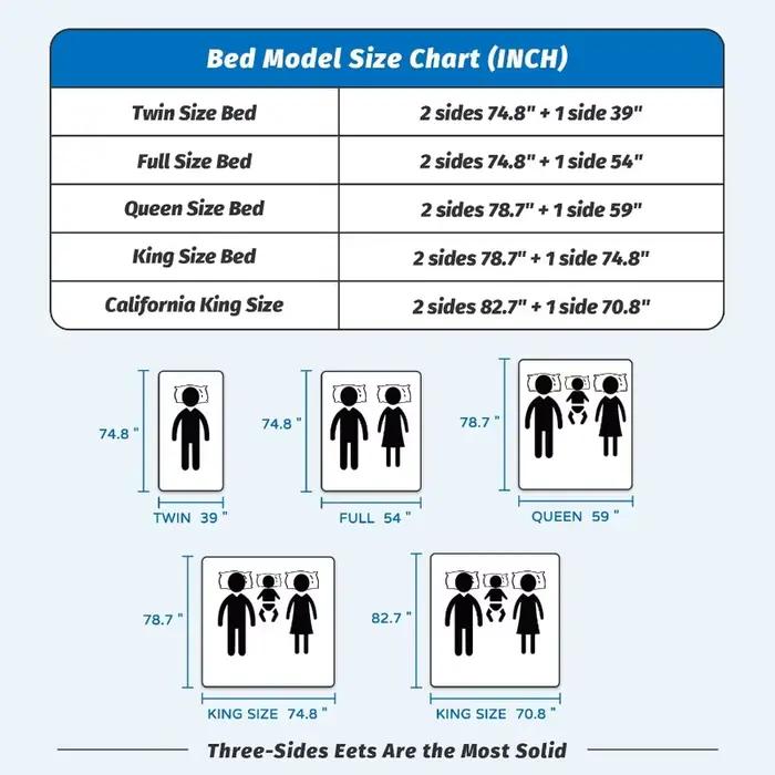 120-220 cm taille peut sélection activités pour enfants clôture antichute garde-corps de berceau hauteur réglable