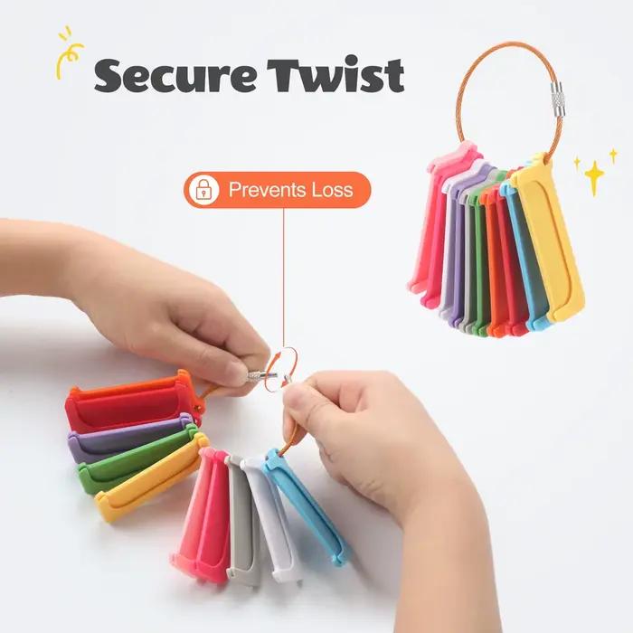 Lot de 10 porte-cartes pour cartes Yoto avec anneaux