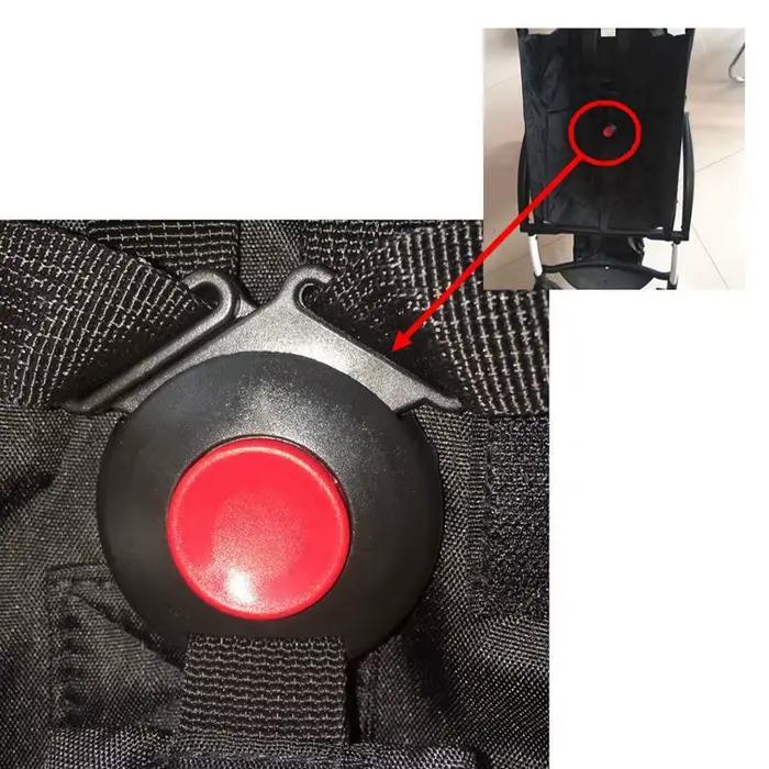 Accessoires de poussette universels pour sécuriser et faciliter les déplacements de bébé avec bouton de traction de boucle de ceinture de fermoir de sécurité et pièces de verrouillage pour sièges de sécurité de poussette en plastique compatible avec divers modèles de poussettes pour les sorties quot