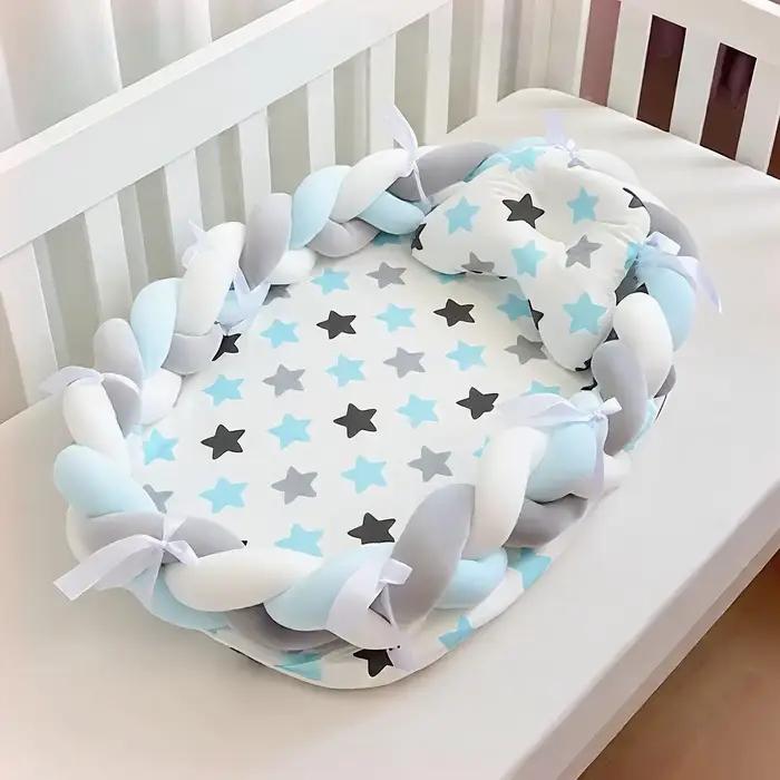 Nid nouveau-né enfant en bas âge couffin avec clôture pare-chocs berceau bébé