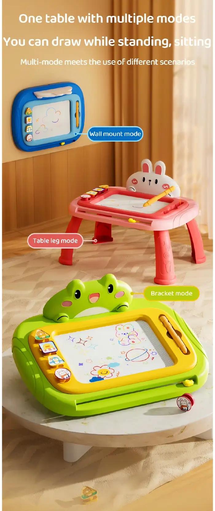Tableau magnétique pour enfants coloré avec surface magnétique pour apprendre à dessiner et écrire, cadeau idéal pour anniversaire et Noël occasions spéciales pour éveil artistique et développement de la motricité fine