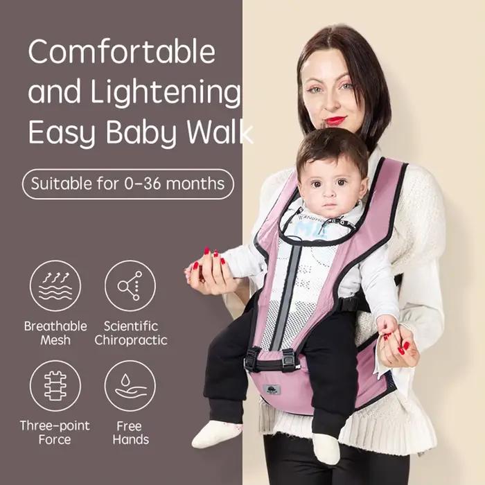 Porte-bébé ergonomique respirant et confortable avec siège de hanche pour maman et papa