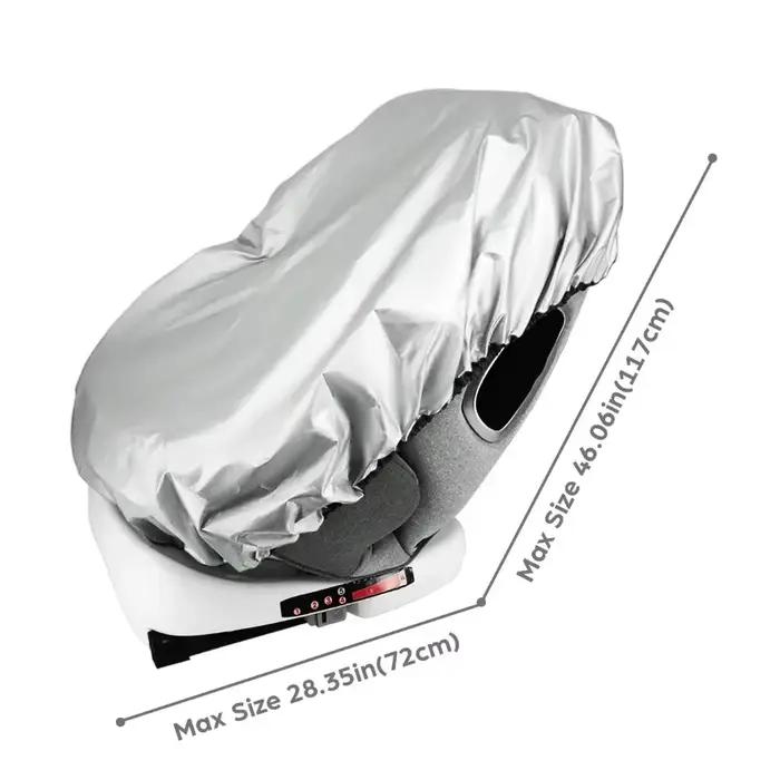 Pare-soleil en matériaux réfléchissants pour sièges auto bébé protection UV isolation thermique usage double face occasions spéciales