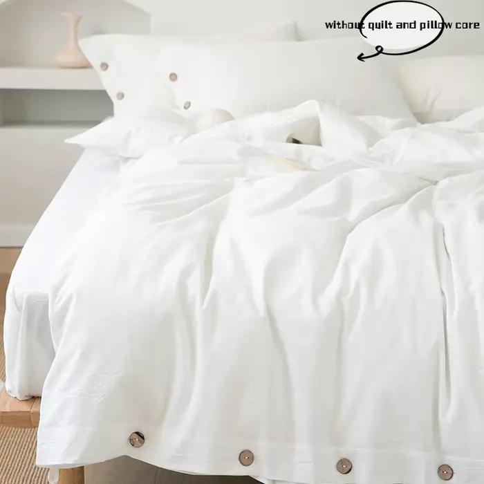 3 pièces 100% coton ensemble de literie Double housse de couette
