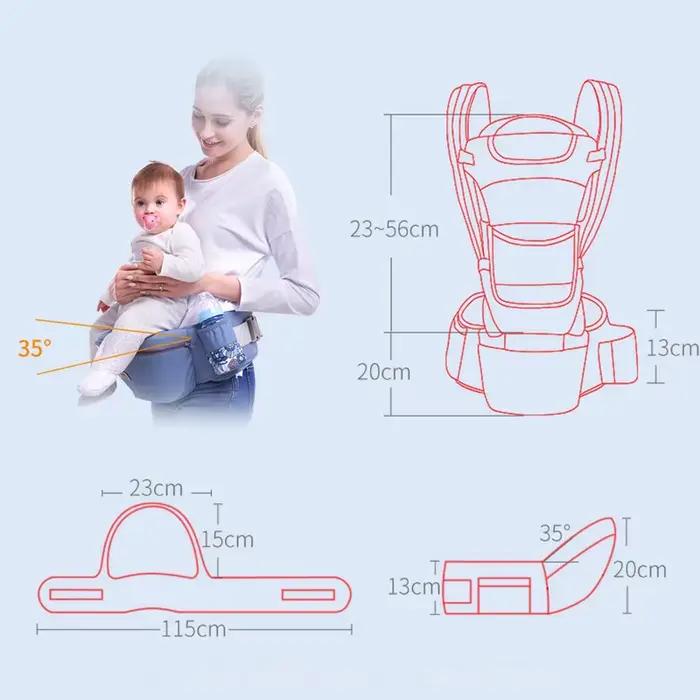 Porte-bébé ergonomique sac à dos infantile bébé Hipseat transporteur face avant