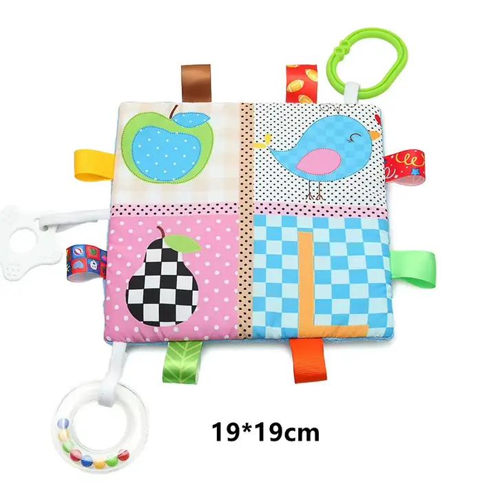 Serviette douce en peluche pour nouveau-né de 0 à 24 mois