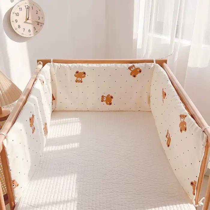 Pare-chocs de lit en coton doux pour nouveau-né