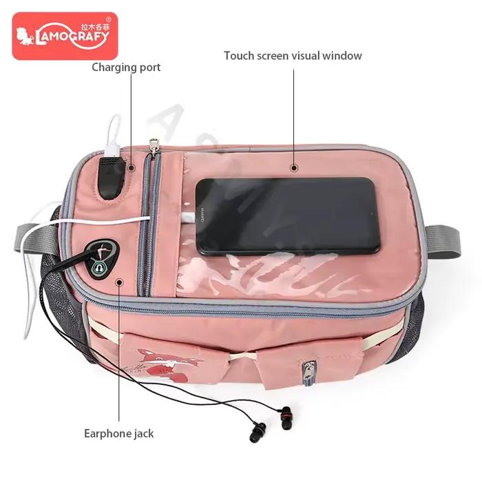 Sac de rangement suspendu pour poussette de bébé