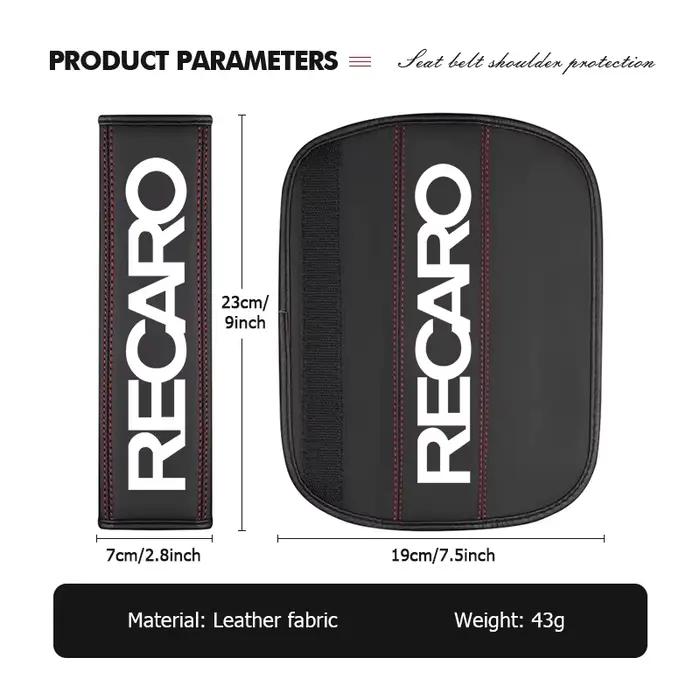 Protège-épaules en cuir pour ceinture de sécurité de voiture