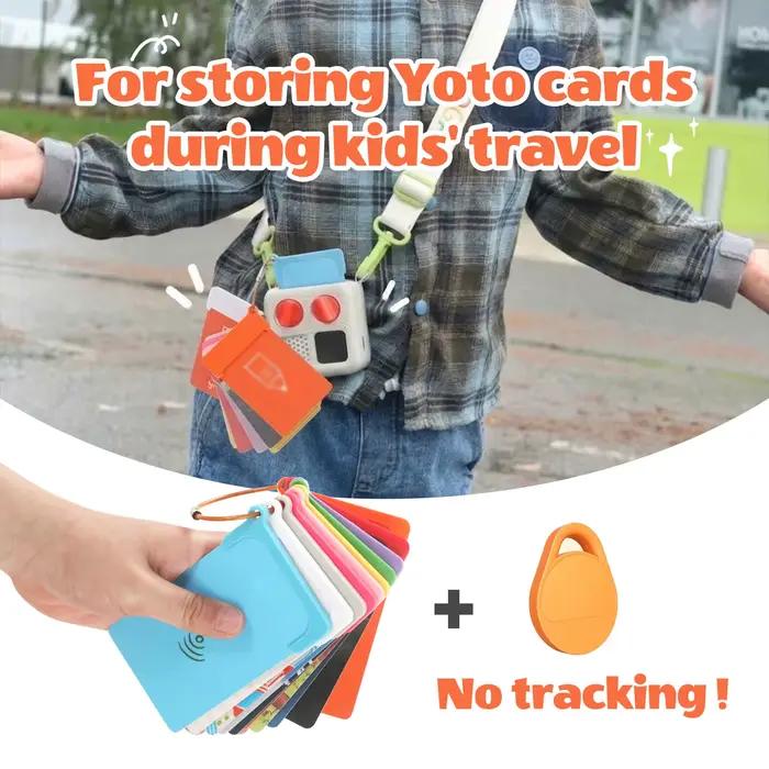 Ensemble de 10 porte-cartes en plastique réutilisables avec anneau pour rangement et organisation de cartes audio Yoto Mini Player pour usage domestique et voyage