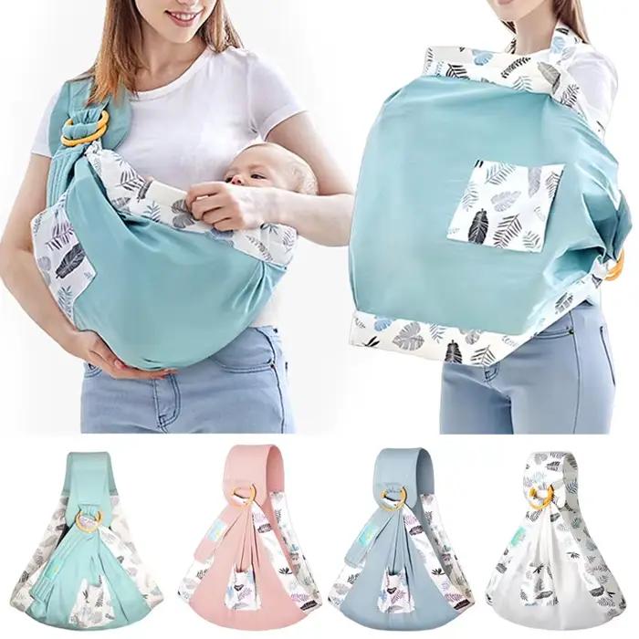 Bébé enfant extérieur transporteur enveloppement doux anti-dérapant anneau de transport fronde multifonctionnel alimentation vêtements porte-bébé accessoires
