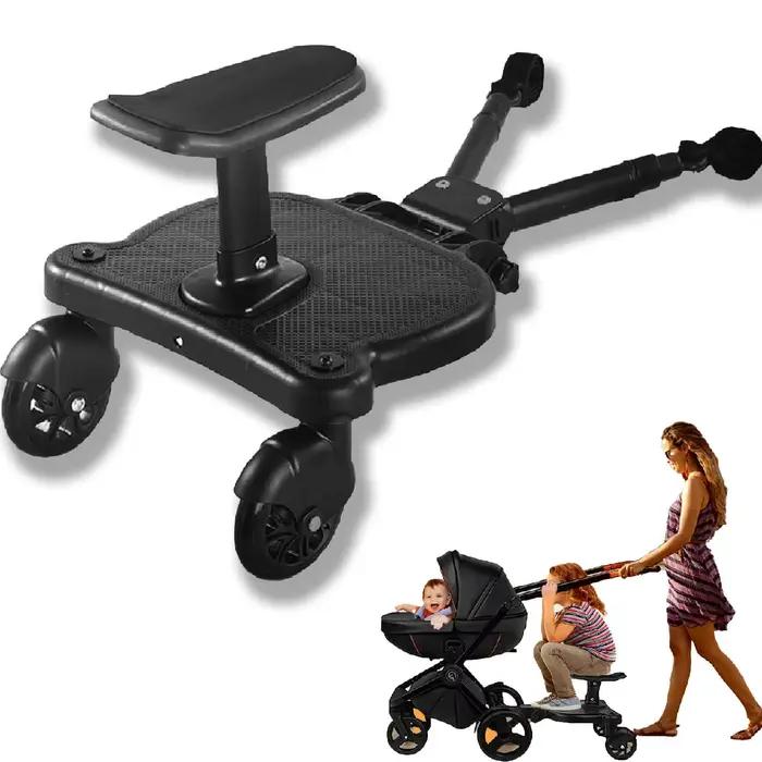 Améliorez votre poussin avec une planche de poussette assise et sur pied 2 en 1 pour deuxième bébé – Compatible avec la