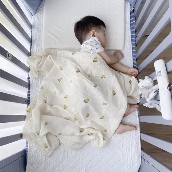 Couverture en coton biologique 100% pour nouveau-né avec dessin animé pour bébé occasions spéciales à offrir