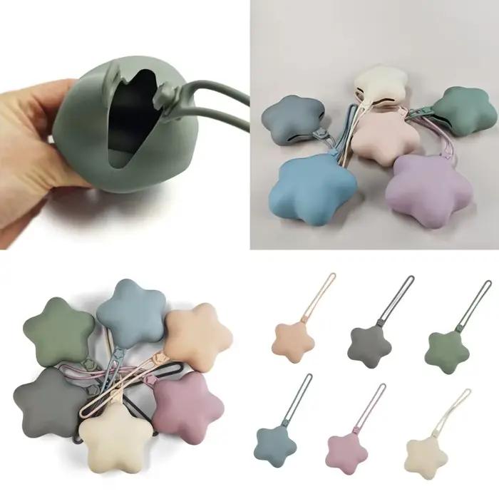 Étui porte-sucette en forme d'étoile en Silicone