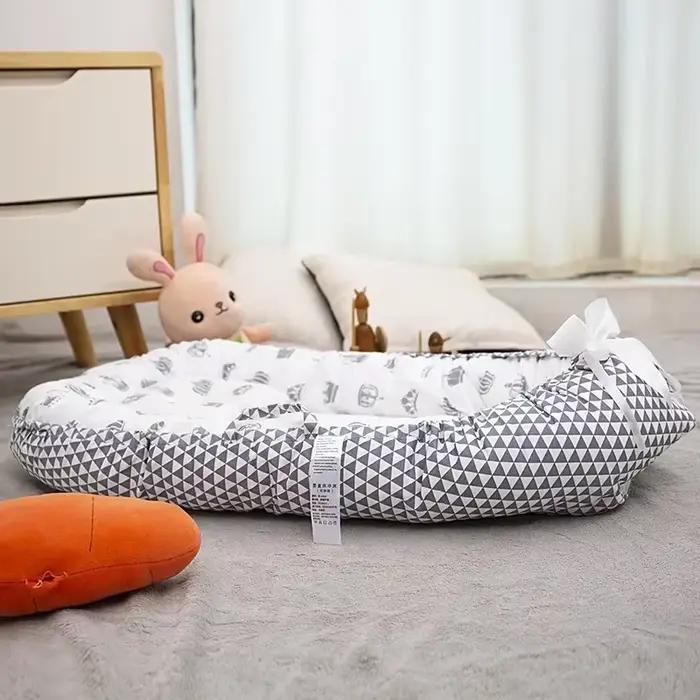 Lit bébé avec oreiller berceau Portable lit de voyage infantile enfant en bas âge