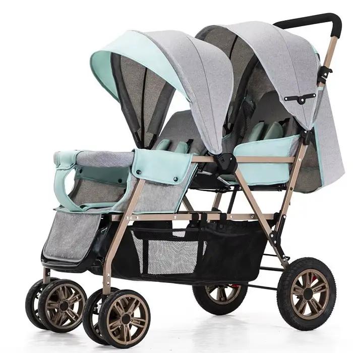 Poussette double légère pour bébés jumeaux