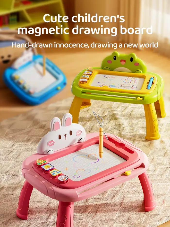 Tableau magnétique pour enfants coloré avec surface magnétique pour apprendre à dessiner et écrire, cadeau idéal pour anniversaire et Noël occasions spéciales pour éveil artistique et développement de la motricité fine
