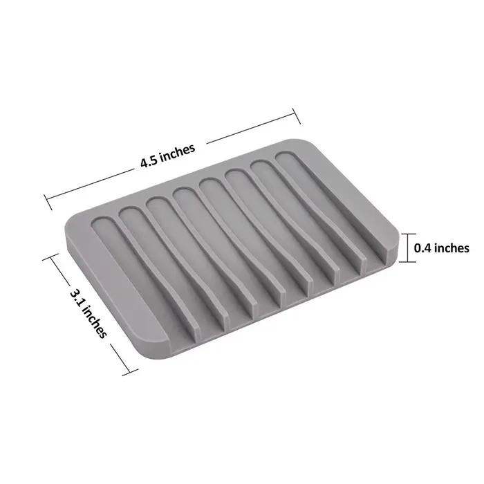 Porte-savon auto-drainant en plastique innovant élégant pour salle de bains occasions spéciales kaki foncé gris clair bourgogne prune vert clair