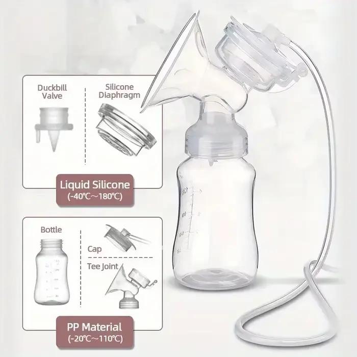 Tire-lait électrique multifonctionnel avec aspiration élevée des deux côtés et fonctionnement silencieux