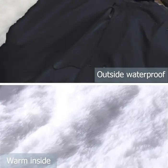 Gants d'hiver imperméables pour poignée de poussette