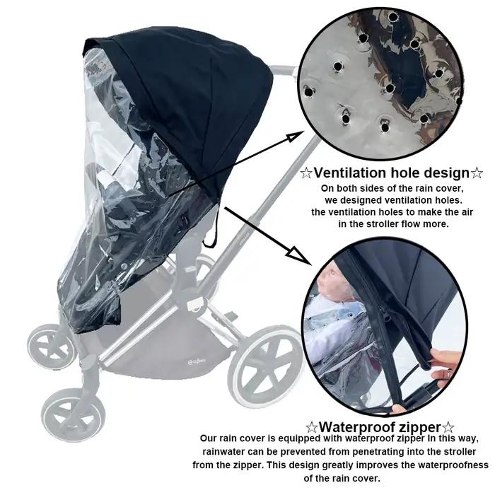 Housse de pluie pour poussette Compatible