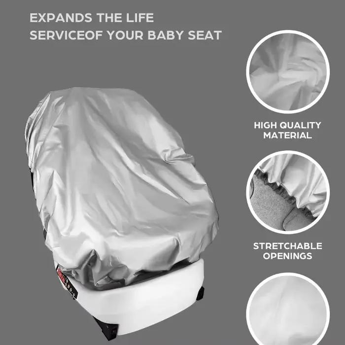 Pare-soleil en matériaux réfléchissants pour sièges auto bébé protection UV isolation thermique usage double face occasions spéciales