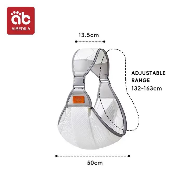 Sangle ronde ergonomique multifonctionnelle pour bébé de 0 à 2 ans adaptable pour portage avant horizontal et latéral sécurité confort matériaux synthétiques transporteurs bébés occasions spéciales cadeaux d'anniv